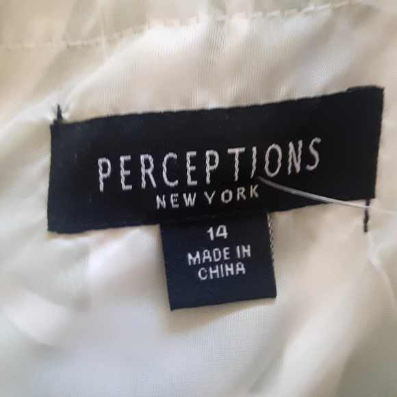 🆕️ Perceptions Spring Summer Green Sleeveless Size 14 Dress NWT - Picture 3 of 13